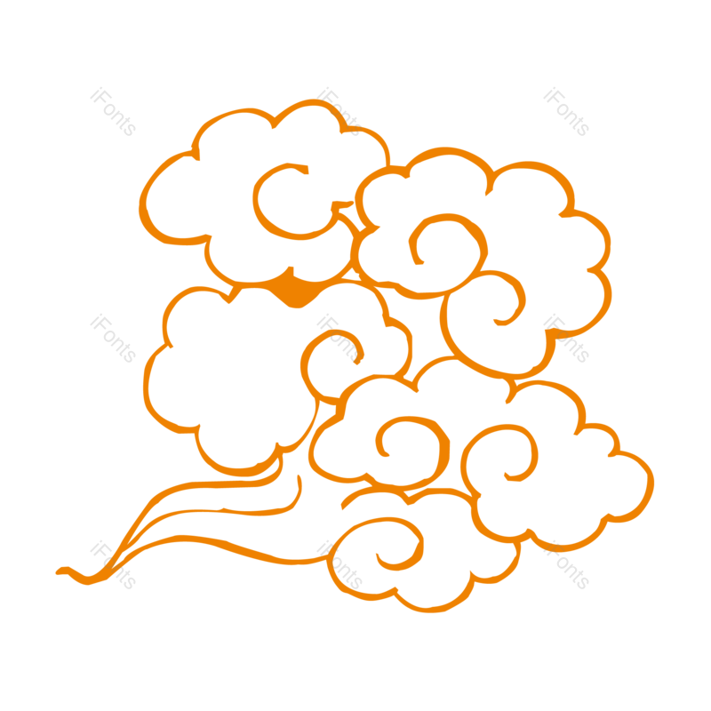 祥云图片,中国风元素,花纹PNG,底纹免抠素材